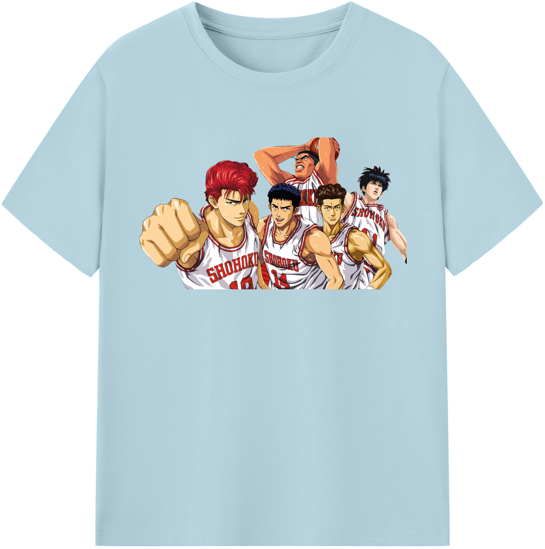 （画像用） SLAM DUNK／スラムダンク 綿100％半袖Tシャツ（フロントプリント）